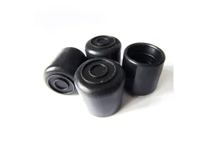 Black Plastic Chair Leg Tips Furniture Accessories