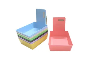 SJ Dental Lab Working Box Manual CE Certified Safe & Clean Medium Plastic Boxes with Stainless Steel Clip OEM Wholesale