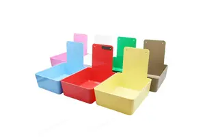 Hot Sale Colorful Plastic Dental Lab Working Pan Tray Storage Sorting Box for Dental Consumables Laboratory