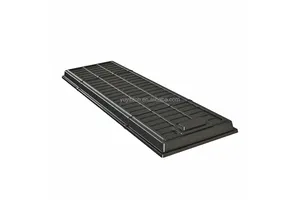 3M Large Recirculating Hydroponic Nursery System ABS Infinity Grow Tray for Vertical Container Farm Lettuce Cultivation