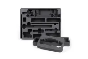 Custom Black Cut EVA Foam Tool Box Insert Anti-Static Tray for Packaging Protective & Cushioning Material CNC Tool Box Foam