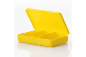 PP Plastic Recycle Durable 7-Day Smart Dosette Compartments Packaging Decorative Waterproof Medical Temperature Pill Case