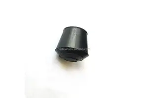 4 PCS High Quality Black Natural Rubber Odorless Anti-Slip Chair Leg Cap Protector 18 mm Pipe End Caps for Chair