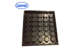 Leenol Custom Anti-static ESD Black Plastic Blister Packaging Tray for Electronic Components Parts PCB