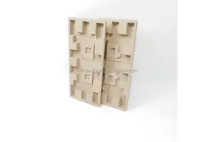 Recycled Customized Durable Biodegradable Molded Paper Pulp Cardboard Packaging Inner Insert Mold Mould Bagasse Pulp Paper Tray