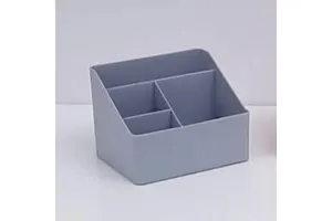 Sesame New Design Wholesale Price Plastic Multifunctional Storage Box With Compartment Office Supplies Desktop Organizer