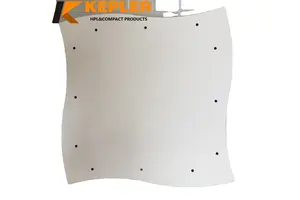 Irregular Shape Customized 10mm 12mm Waterproof Fireproof HPL Compact Laminate Board for School Desk Office Tabletop