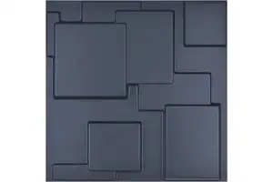 AISEN DECOR Modern 3D Wall Panels Easy-to-Install Diamond PVC Waterproof and Fireproof for Home Decoration