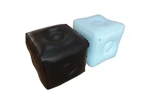 Factory Custom  Environmentally Friendly PVC Comfortable Inflatable Cube Dice Seat