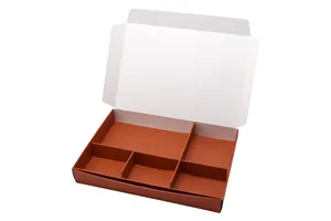 Food Grade Paper Sushi Takeaway Container Packaging Custom Printing Disposable Paper Sushi to Go Box With Divider Paper