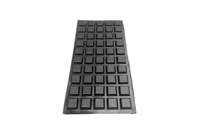 Deson Anti-Slip Trapezoidal Rubber Feet Self-Adhesive Black Furniture Pads Sizes 5mm 8mm 20mm-Big Square Cutting Industrial